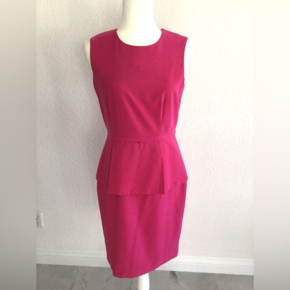 Calvin Klein Sleeveless Peplum dress